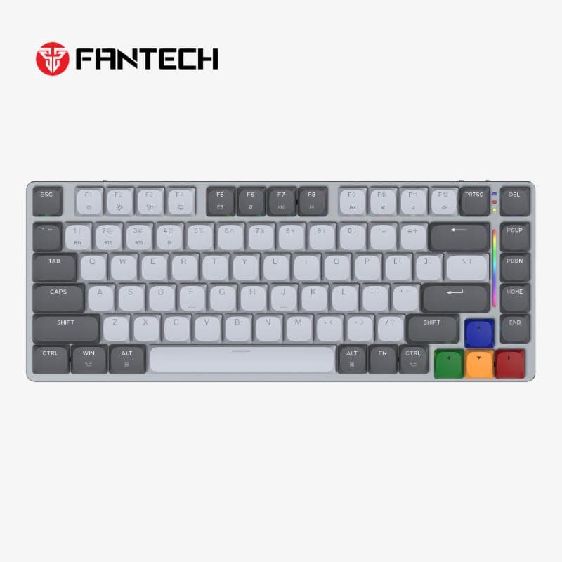 FANTECH MK915 MAXFIT AIR 83 (GREY) BROWN SWITCH TRI-MODE CONNECTION GAMING KEYBOARD