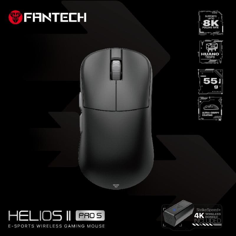 FANTECH HELIOS II PRO S XD3V3 4K8K (BLACK) GAMING MOUSE