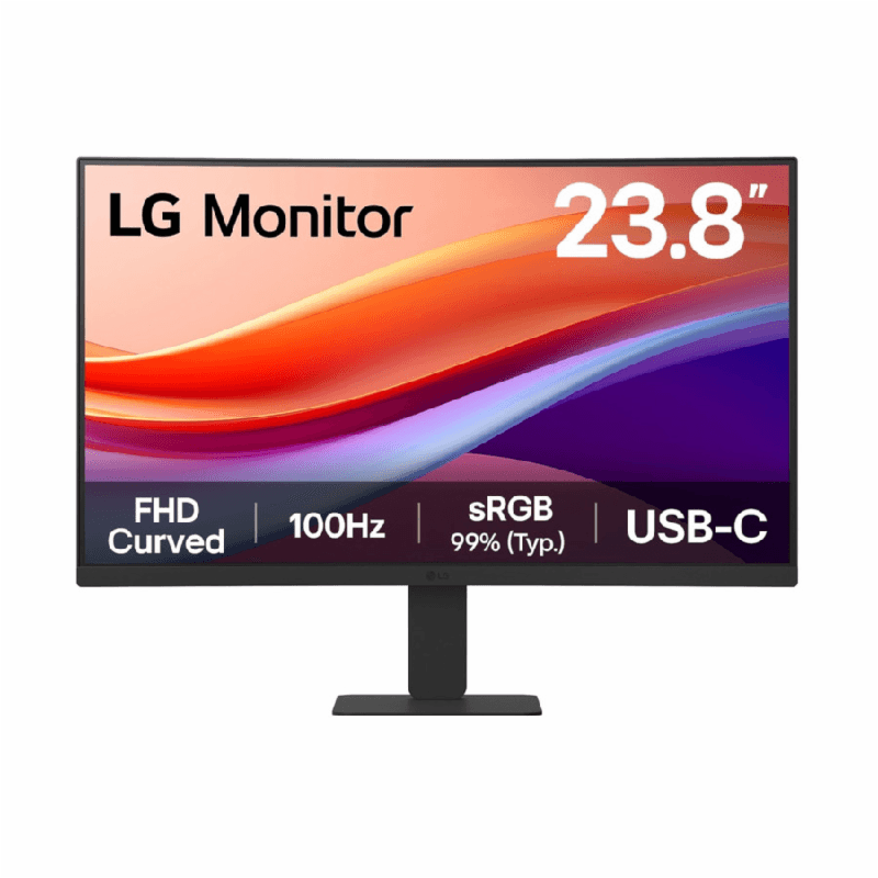 LG 24U421A-B 24" VA Curved 1500R 1080p FHD 100Hz USB-C 15w sRGB99% HDR10