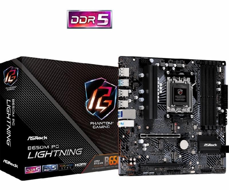 ASROCK B650M PG LIGHTNING (Socket AM5)