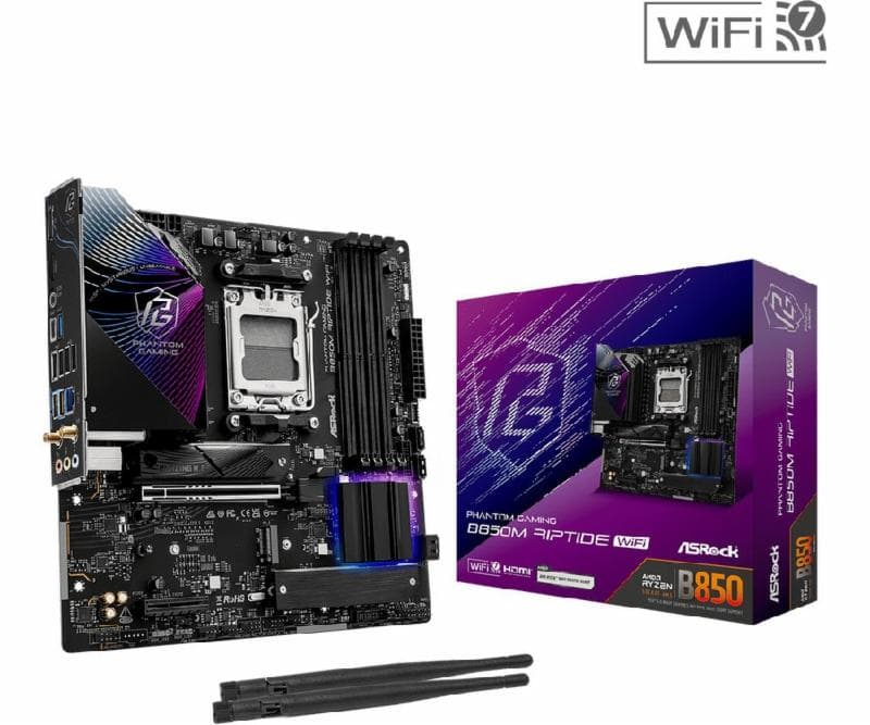 ASROCK PHANTOM GAMING B850M RIPTIDE WIFI (Socket AMD AM5, DDR5)
