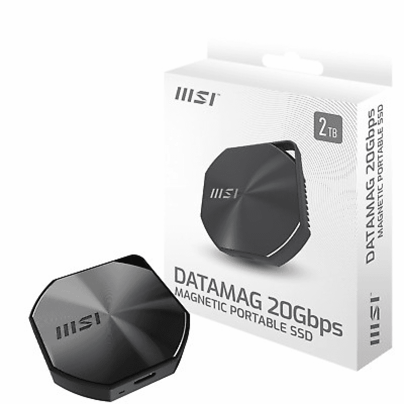 MSI DATAMAG 20Gbps 2TB MAGNETIC PORTABLE SSD EXTERNAL