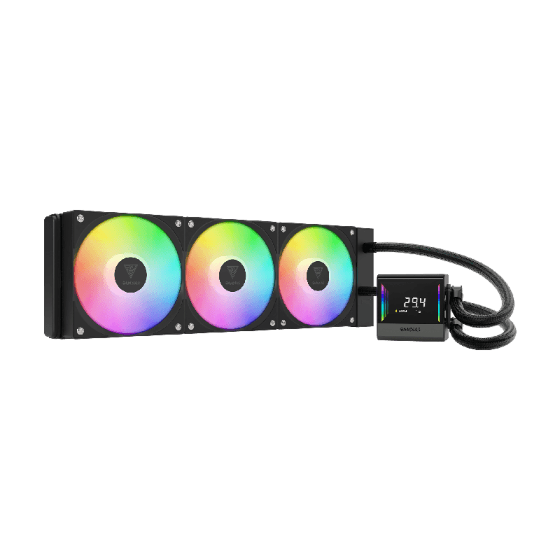 GAMDIAS CHIONE E4-360 (BLACK) POWERFUL DIGITAL WATER COOLING