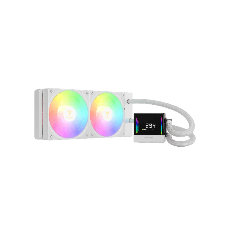 GAMDIAS CHIONE E4-240 WH (WHITE) POWERFUL DIGITAL WATER COOLING