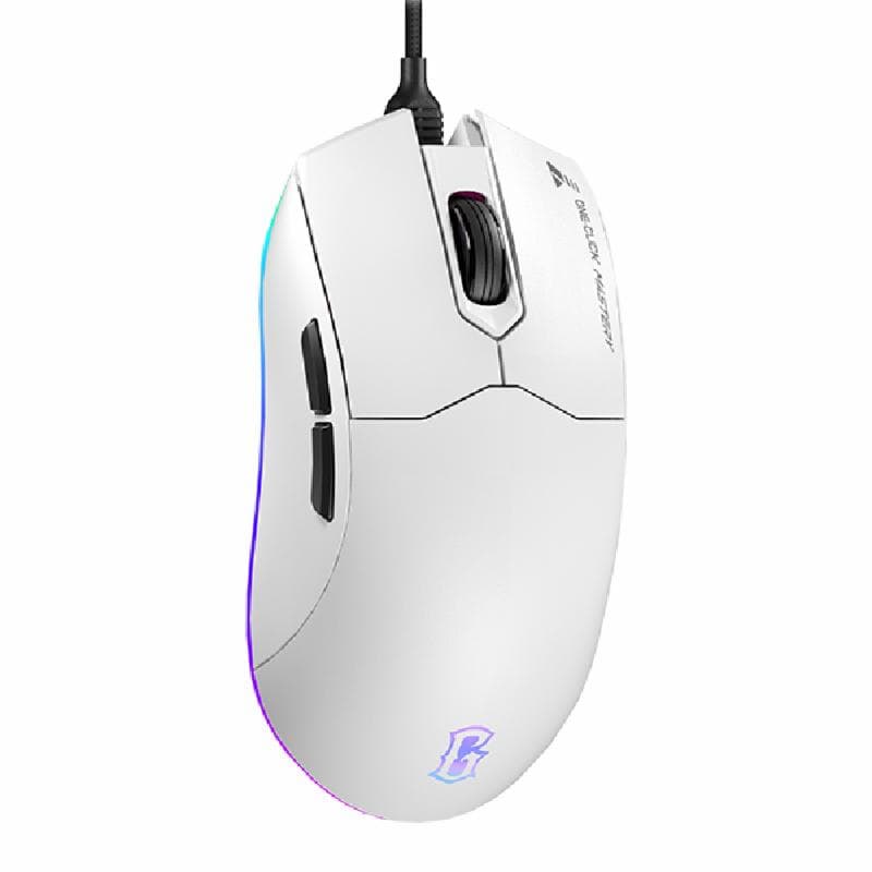 GAMEN GM210 (White) RGB Gaming Mouse Macro Wired 7200 DPI