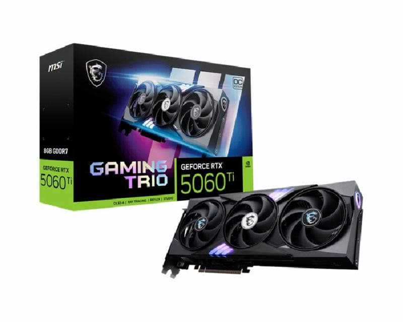 MSI RTX 5060 Ti GAMING TRIO OC 16GB GDDR7