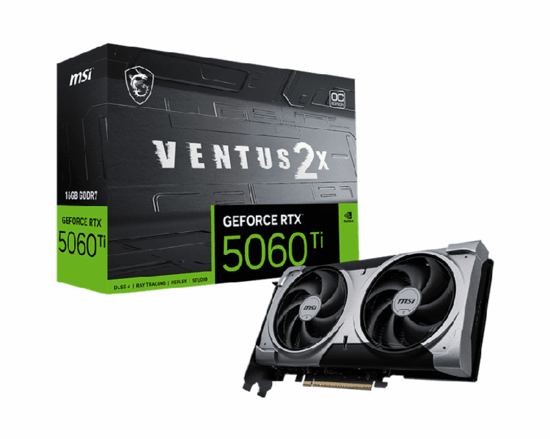 MSI RTX 5060 Ti VENTUS 2X OC PLUS 16GB GDDR7