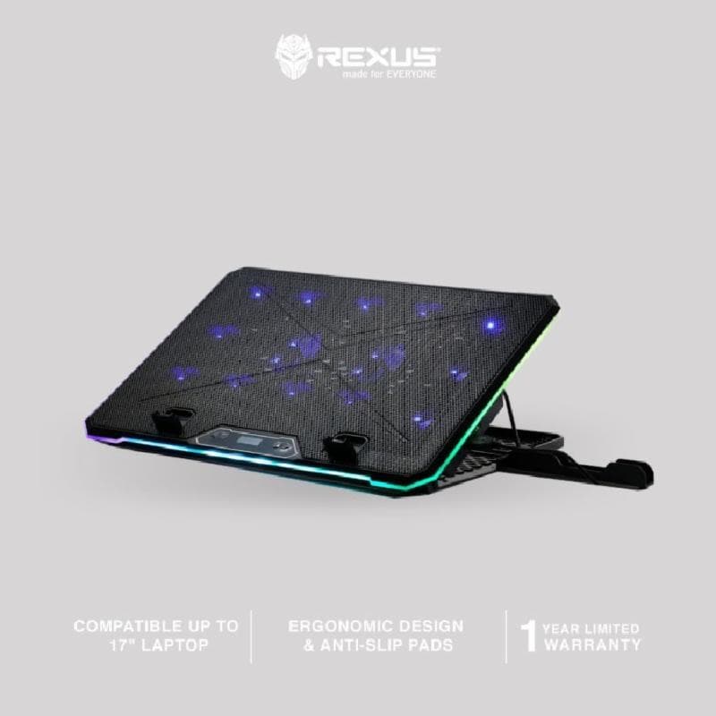 REXUS BREEZE B165 BLACK RUNNING RGB COOLINGPAD