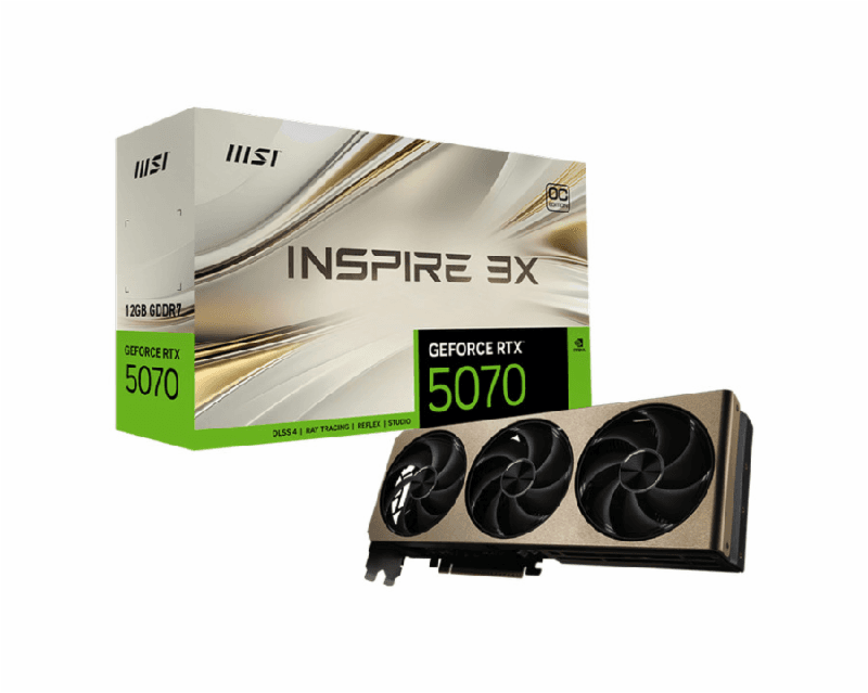 MSI GeForce RTX 5070 INSPIRE 3X OC 12GB GDDR7