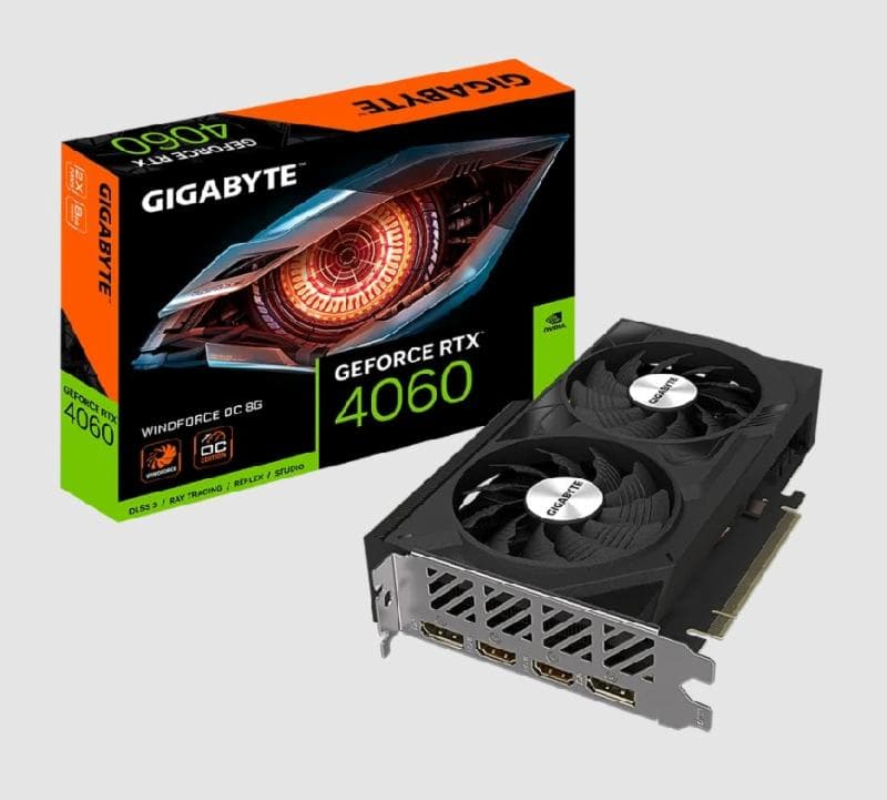 GIGABYTE RTX 4060 WINDFORCE OC 8G - 8GB GDDR6