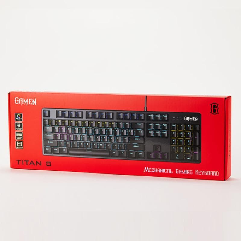 GAMEN TITAN 8 (Black) Layout 104 Gaming Mechanical Keyboard