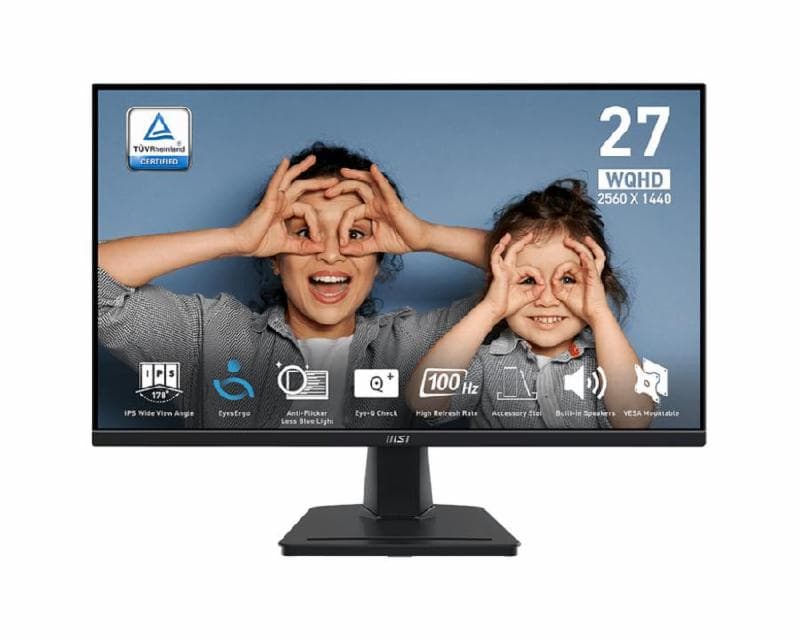 MSI PRO MP275Q 27" 2K WQHD 100HZ 4ms GTG