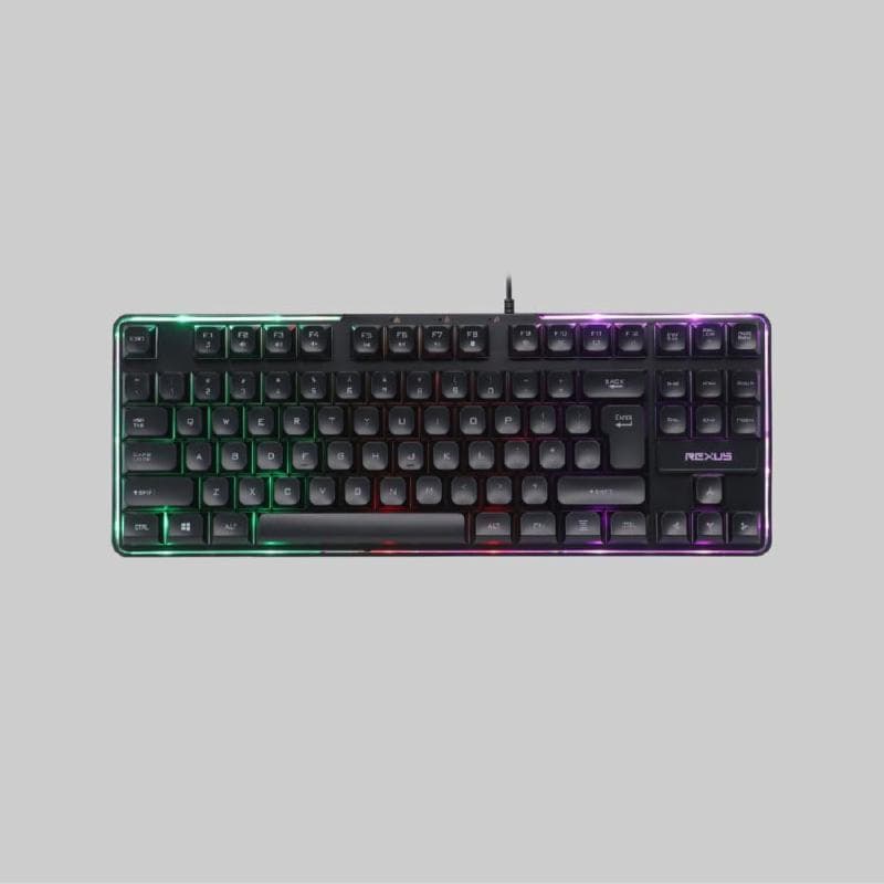 REXUS BATTLEFIRE K9L (BLACK ) RAINBOW KEYBOARD GAMING