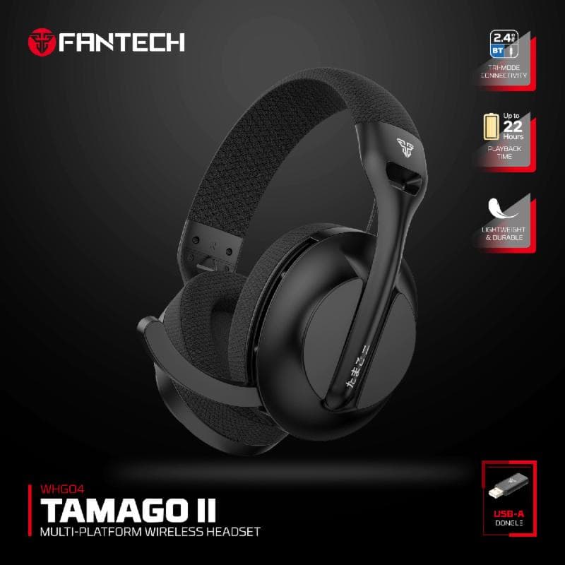 FANTECH WHG04 TAMAGO II (BLACK) WIRELESS GAMING HEADSET