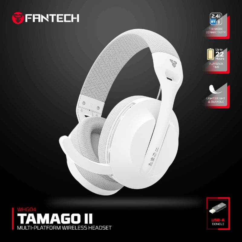 FANTECH WHG04 TAMAGO II (WHITE) WIRELESS GAMING HEADSET