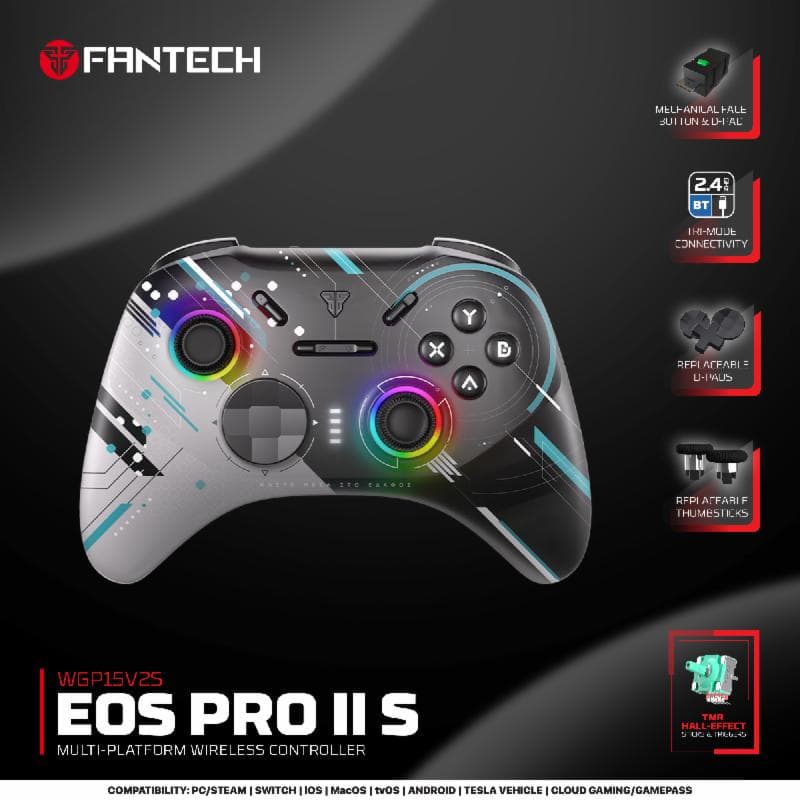 FANTECH WGP15V2S EOS PRO II S (GEMINUS BLACK) GAMING GAMEPAD