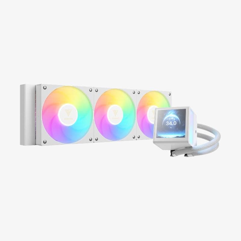 GAMDIAS CHIONE P5-360 WH (WHITE) COOLING INNOVATION, VISUAL DOMINATION AIO LIQUID COOLER