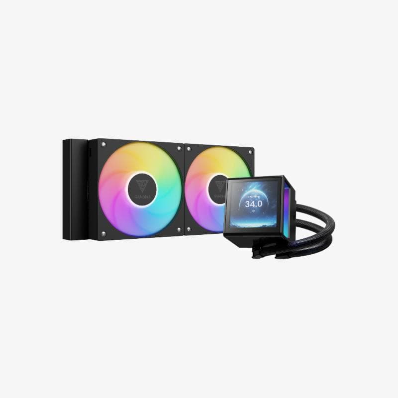 GAMDIAS CHIONE P5-240 (BLACK) COOLING INNOVATION, VISUAL DOMINATION AIO LIQUID COOLER