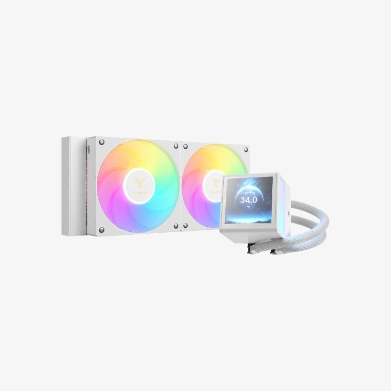 GAMDIAS CHIONE P5-240 WH (WHITE) COOLING INNOVATION, VISUAL DOMINATION AIO LIQUID COOLER