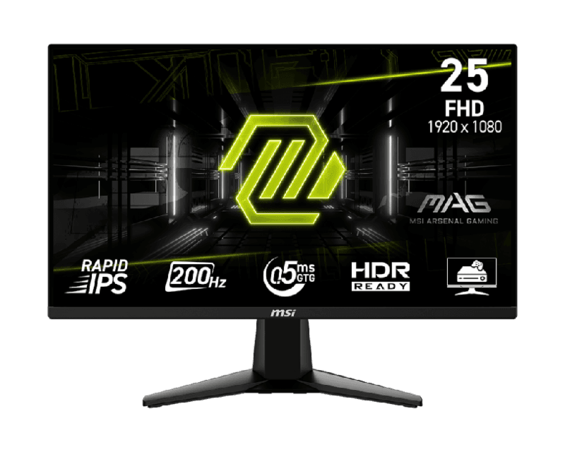 MSI MAG 255F E20 24.5" Rapid IPS 1080p FHD 200Hz 0.5ms