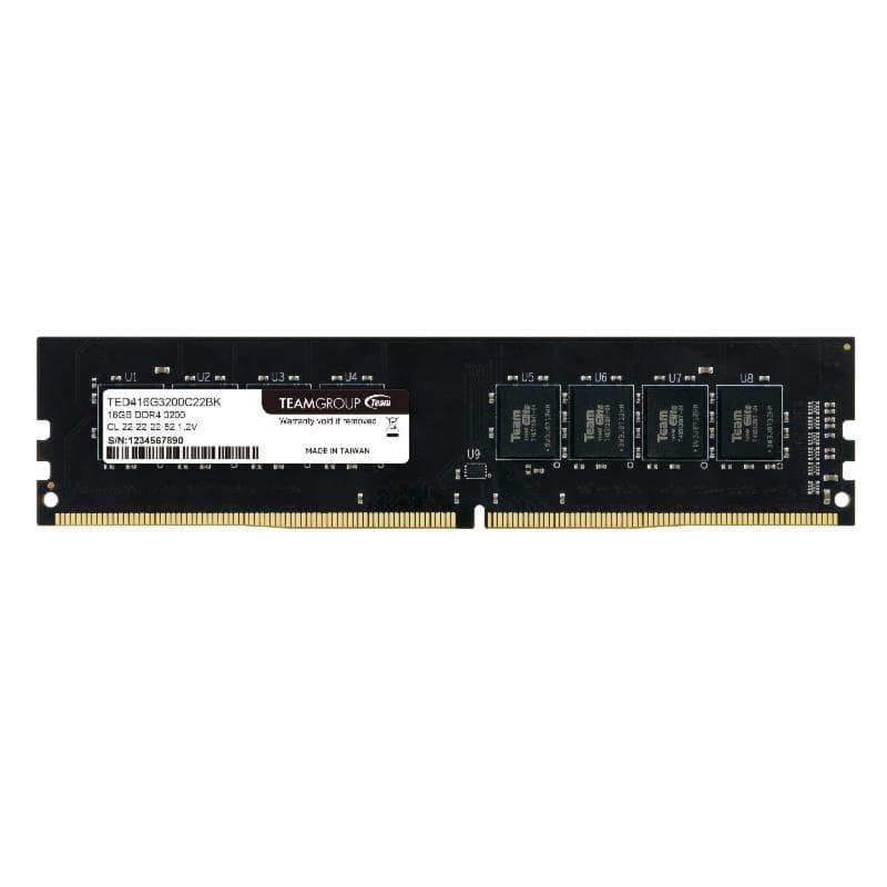 TEAM ELITE 16GB (1x16GB) 3200mhz DDR4 (TED416G3200C22BK)