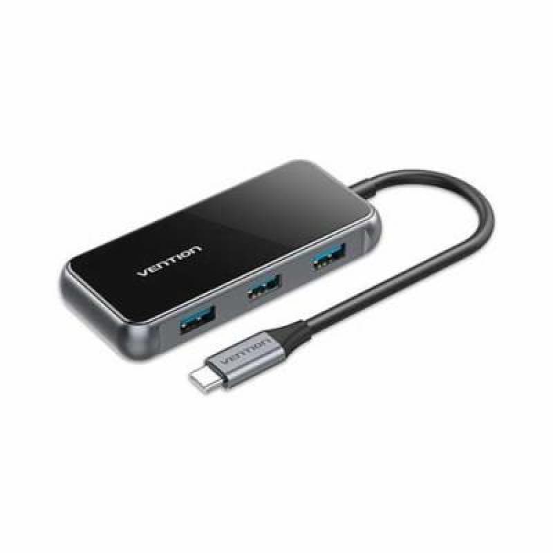 VENTION TFBHB Multi-function USB-C to HDMI/ USB3.0*3/PD Docking Station 0.15M Gray Mirrored Surface Type