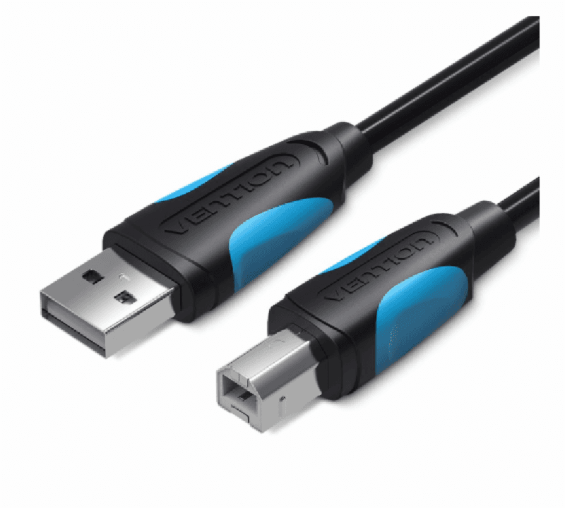 VENTION VAS-A16-B800 KABEL USB PRINTER USB 2.0 A Male to B Male 8M Black