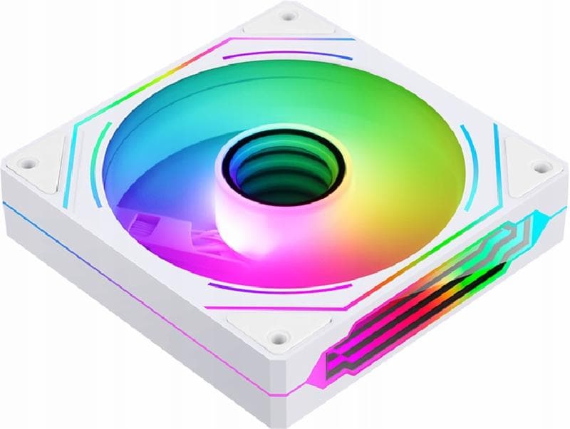SEGOTEP NR-12 (WHITE) ARGB FORWARD PWM (Infinity Mirror 1800RPM Case Fan