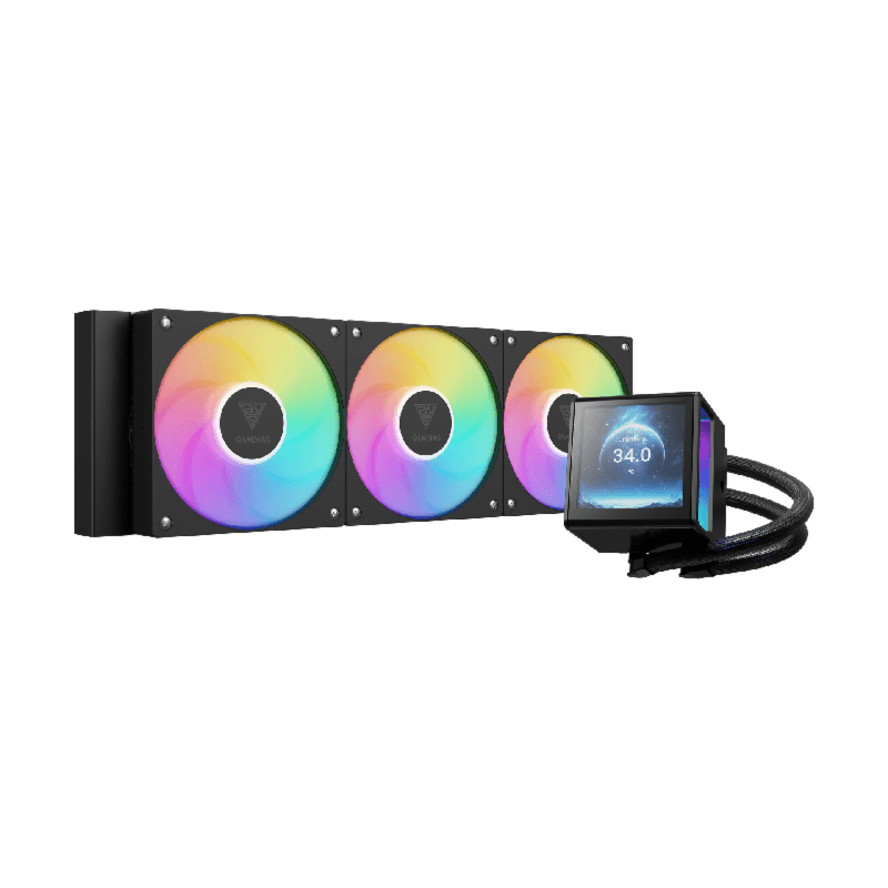 GAMDIAS CHIONE P5-360 (BLACK) COOLING INNOVATION, VISUAL DOMINATION AIO LIQUID COOLER