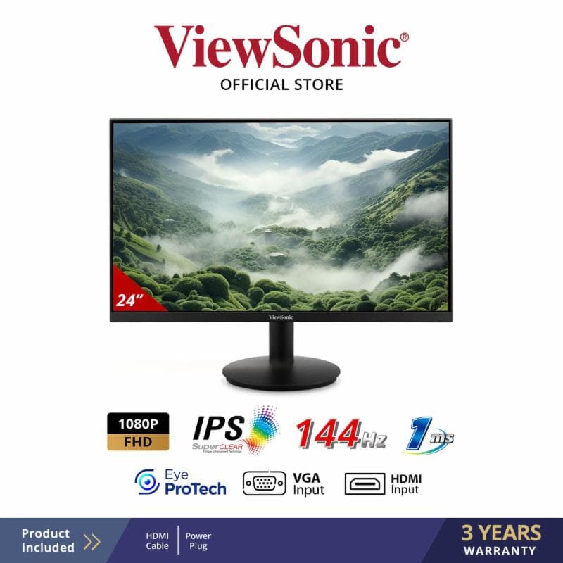 VIEWSONIC VA24G1-H 24" IPS 1080p 144Hz IPS 1ms