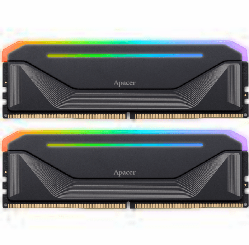 APACER NOX RGB BLACK 32GB (2x16GB) DDR5 6000Mhz Memory DIMM AH5U32G60C622NBAA2