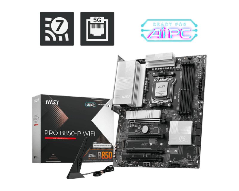 MSI PRO B850-P WIFI (AMD AM5, DDR5)