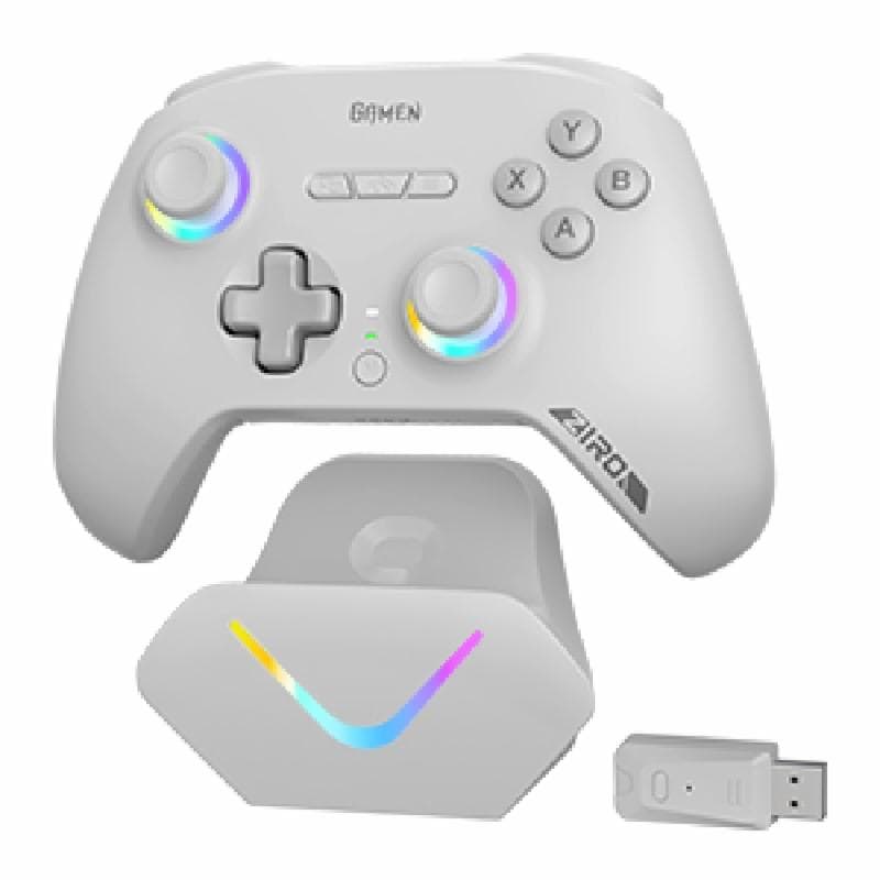 GAMEN ZIRO (GRAY) Wireless Gamepad Hall Effect Controller Triple Connection RGB