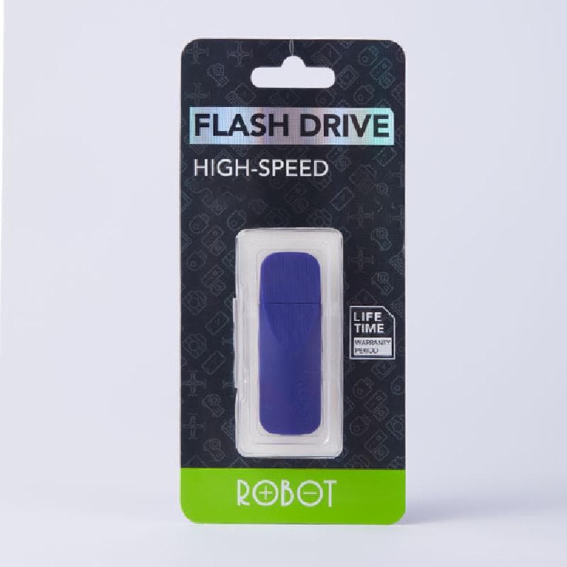 ROBOT RF504 (BLUE) Flashdrive 4GB USB 2.0 High Speed