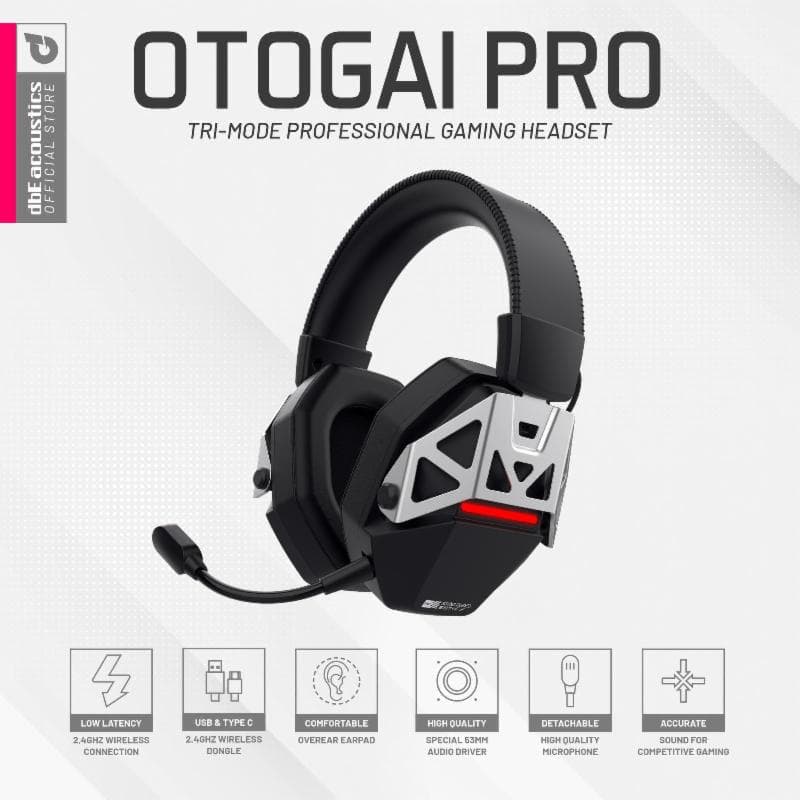 dbE OTOGAI PRO Tri-Mode Proffessional Gaming Headset Wireless