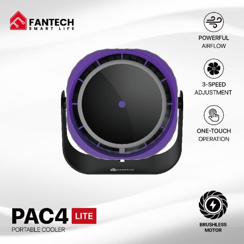 FANTECH PAC4 LITE (GREY) KIPAS PORTABLE COOLER