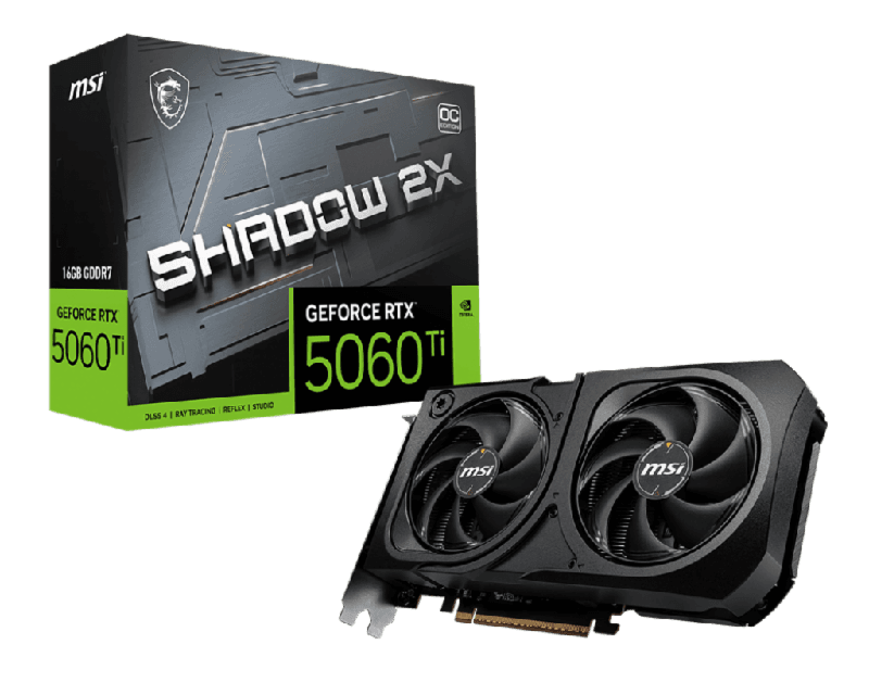 MSI RTX 5060 Ti SHADOW 2X OC PLUS 16GB GDDR7