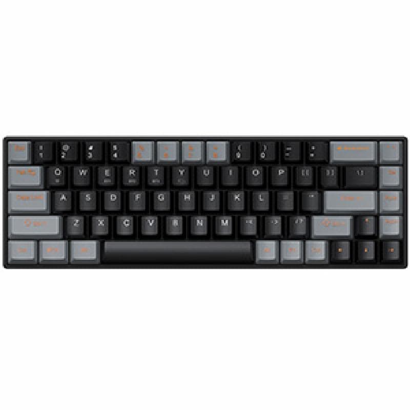 GAMEN TITAN EVO (Black Grey) Mechanical Keyboard RGB Light Wireless 3in1 Connection 60% Layout