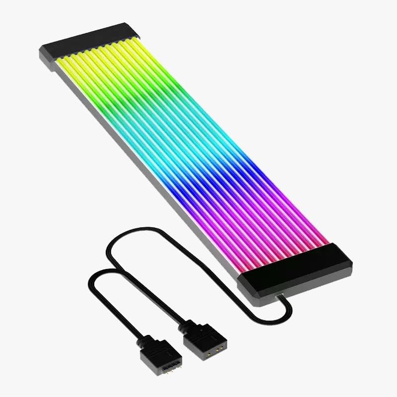JUNGLE LEOPARD Neon Line LED ARGB (BLACK) Motherboard 24Pin / 3x PCIe 8pin / 2x 12VHPWR