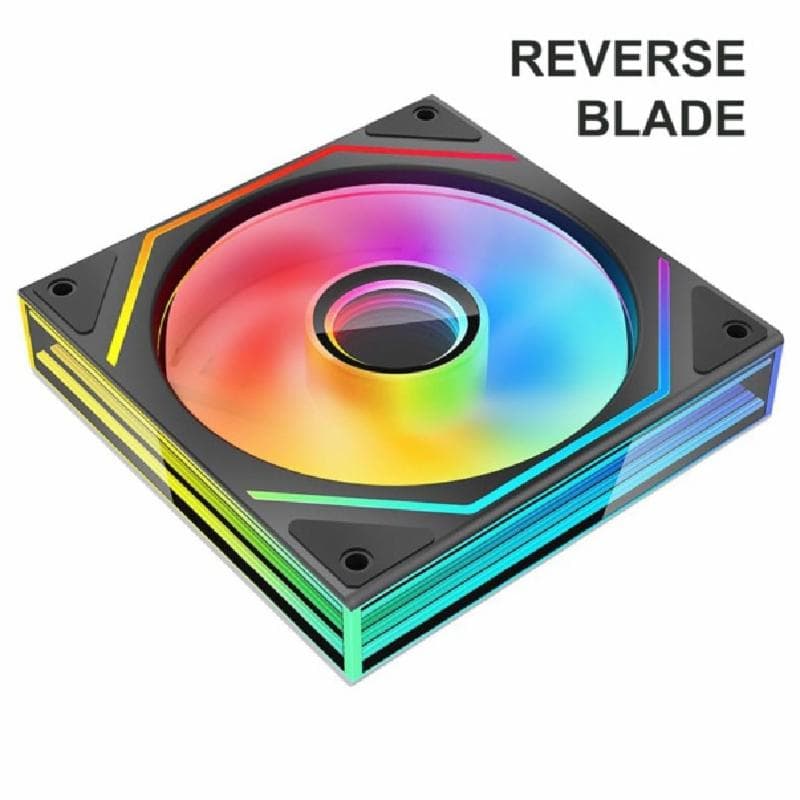 JUNGLE LEOPARD Prism 6 MAX ARGB (BLACK) REVERSE 120mm PWM Fan