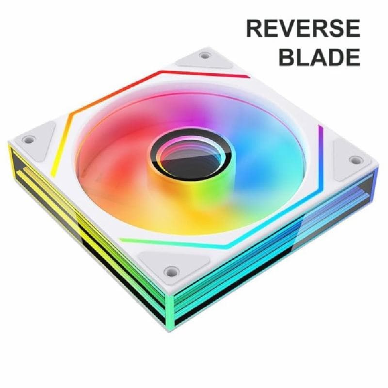 JUNGLE LEOPARD Prism 6 MAX ARGB (WHITE) REVERSE 120mm PWM Fan