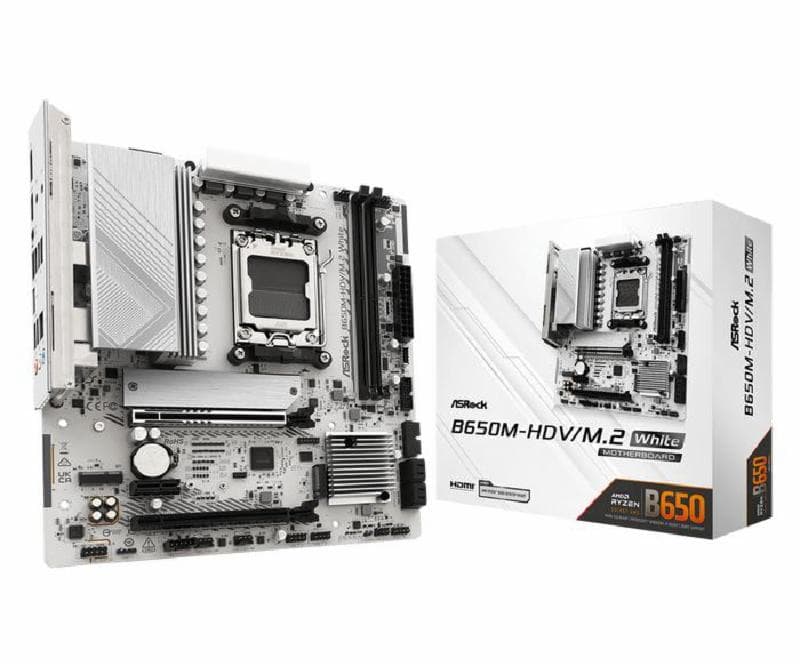 ASROCK B650M HDV/M.2 WHITE DDR5 Socket AM5