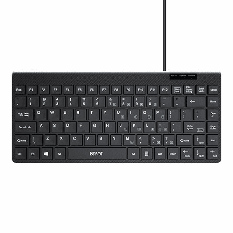 ROBOT RK10 Keyboard Portable Mini Wired Ultra Thin Tombol Silent