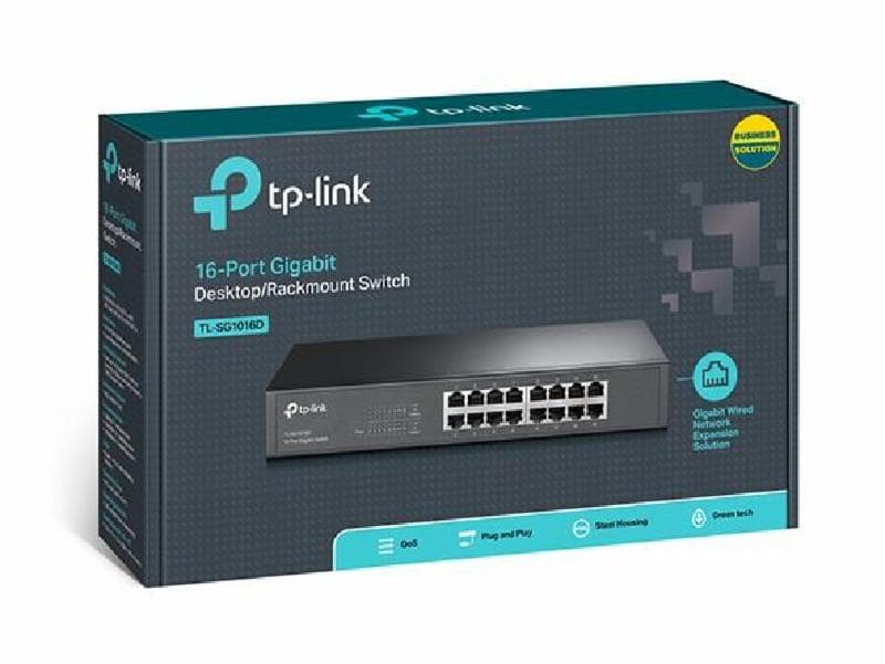 TP-LINK TL-SG1016D 16-Port Gigabit Desktop/Rackmount Switch