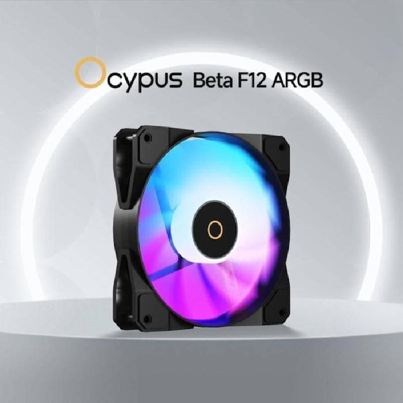 OCYPUS BETA F12 ARGB (BLACK) FORWARD FAN PWM 120MM FAN