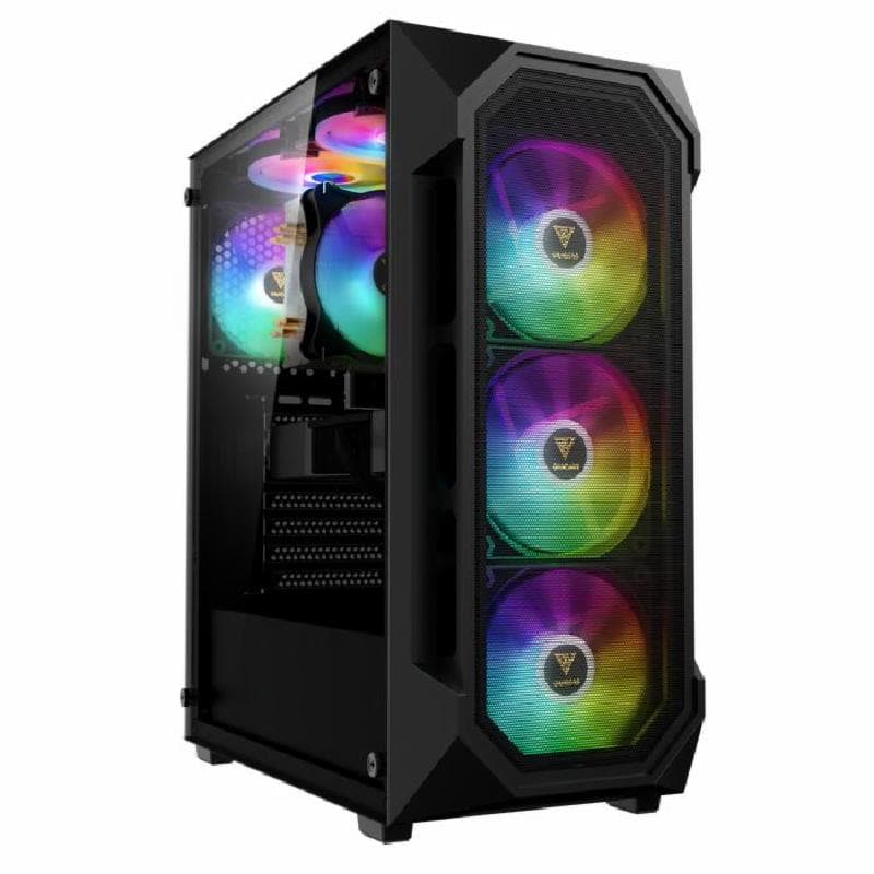 GAMDIAS AURA GC1 ELITE ARGB (BLACK) -MESH Mid Tower ATX PC Case 4 Built-in 120mm ARGB PWM Fans