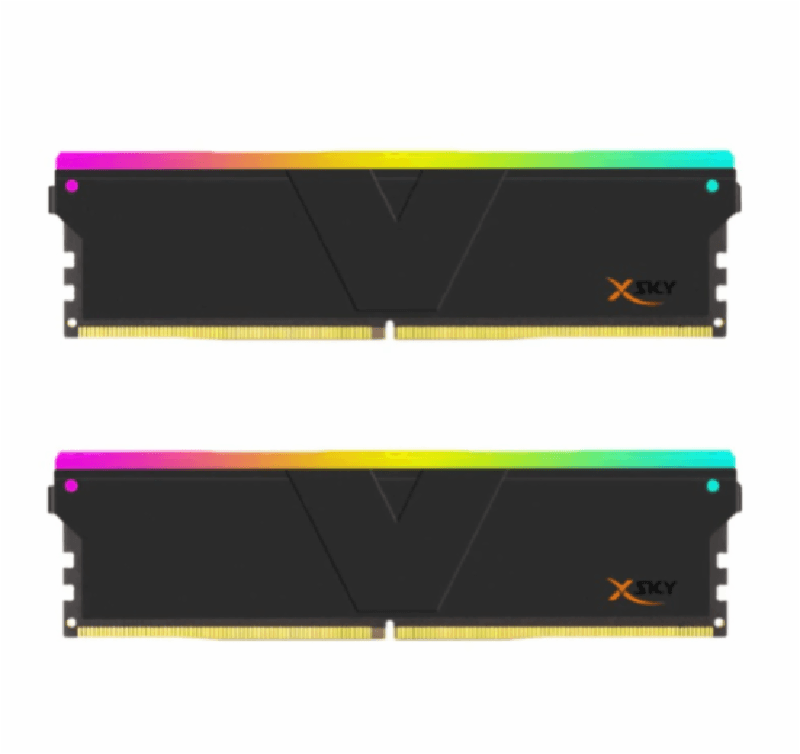 V-COLOR Manta XSky (BLACK) DDR5 32GB (2x16GB) 6000MHz RGB U-DIMM 1.4V CL28 (TMXSAL1660828KWK)