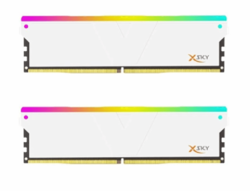 V-COLOR Manta XSky (WHITE) DDR5 32GB (2x16GB) 6000MHz RGB U-DIMM 1.4V CL28 (TMXSAL1660828WWK)