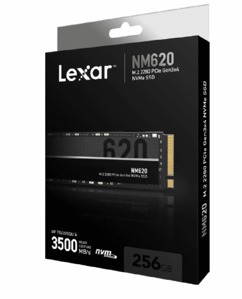 LEXAR NM620 256GB PCIe 3.0 NVMe M.2 SSD