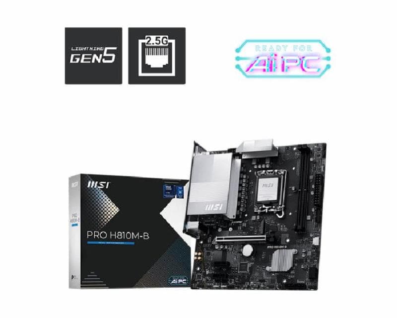 MSI PRO H810M-B DDR5 mATX LGA 1851